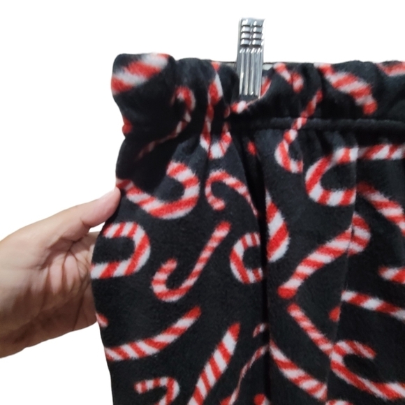 2XL Candy Cane Fleece Pajama Pants - Picture 3 of 4